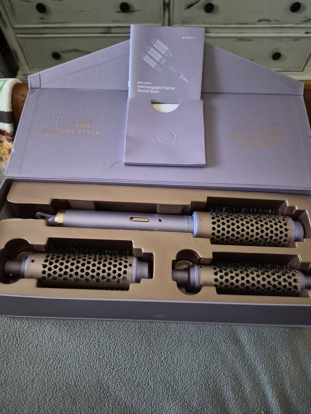 MONAT Body & Style Interchangeable Thermal Brush - Mauve